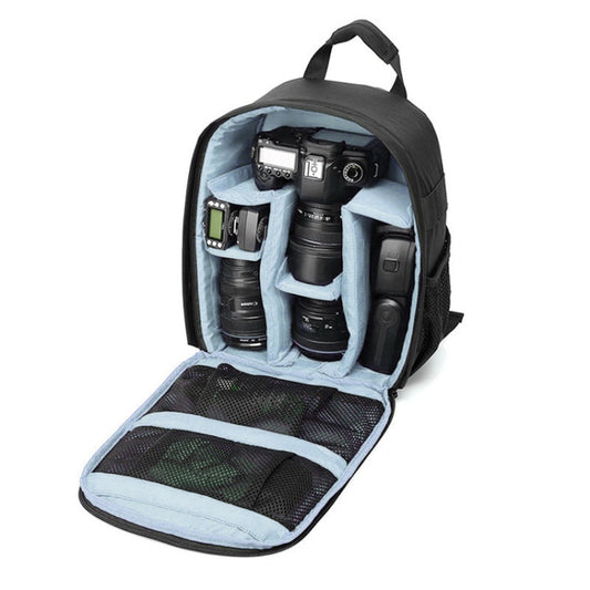 INDEPMAN DL-B012 Portable Outdoor Sports Backpack Camera Bag for GoPro, SJCAM, Nikon, Canon, Xiaomi Xiaoyi YI, Size: 27.5 * 12.5 * 34 cm(Grey) - Camera Accessories by INDEPMAN | Online Shopping UK | buy2fix