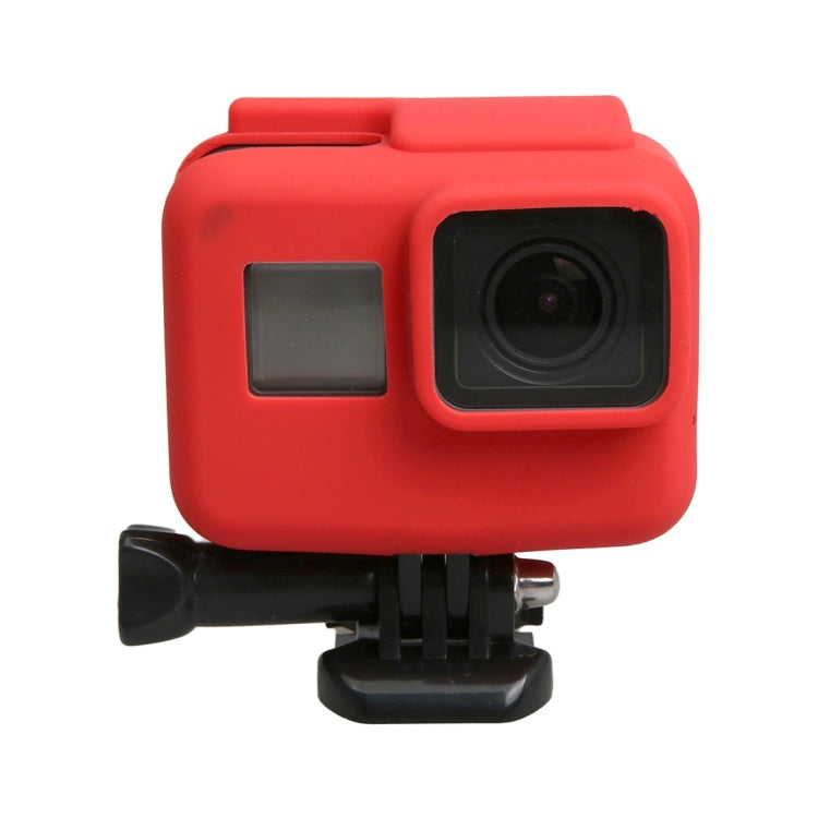 Original for GoPro HERO5 Silicone Border Frame Mount Housing Protective Case Cover Shell(Red) - DJI & GoPro Accessories by buy2fix | Online Shopping UK | buy2fix