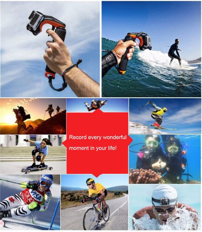 TMC HR391 Shutter Trigger Floating Hand Grip / Diving Surfing Buoyancy Stick with Adjustable Anti-lost Hand Strap for GoPro HERO4 /3+ /3, Xiaomi Xiaoyi Sport Camera(Black) - DJI & GoPro Accessories by TMC | Online Shopping UK | buy2fix