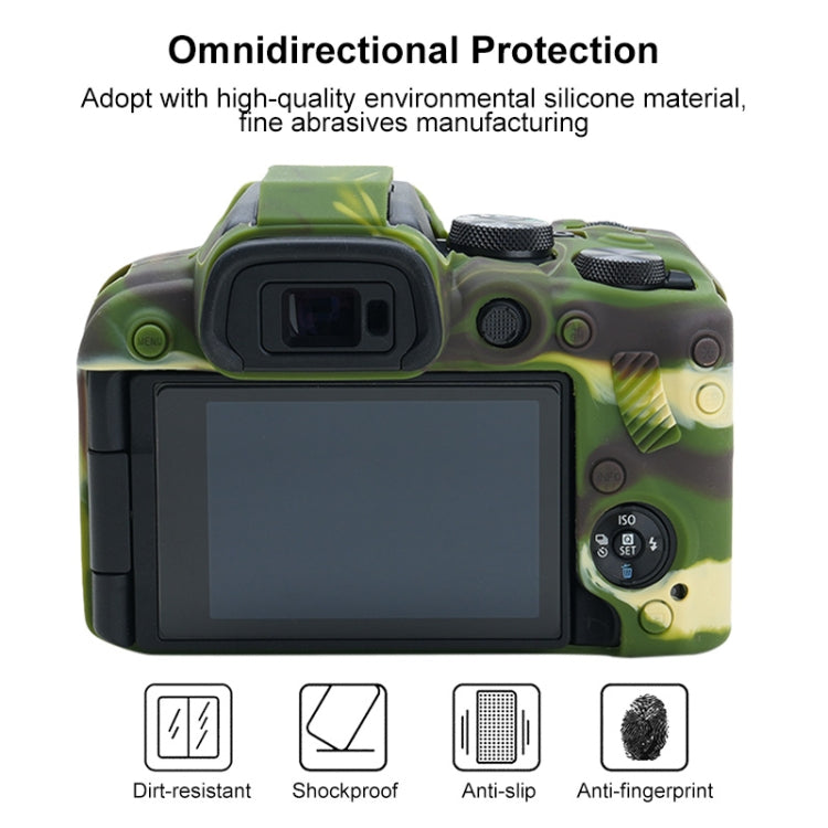 For Canon EOS R10 Soft Silicone Protective Case (Camouflage) - Camera Accessories by buy2fix | Online Shopping UK | buy2fix