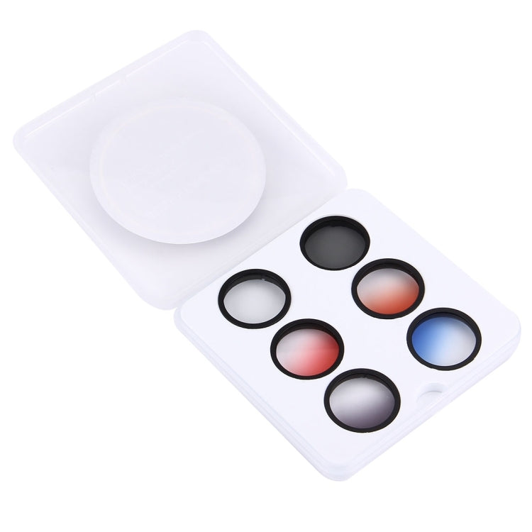 JUNESTAR 6 in 1 Professional 34mm Lens Filter(CPL + UV + Gradual Red + Gradual Orange + Gradual Blue + Gradual Grey) for DJI Phantom 3 & 4 -  by JSR | Online Shopping UK | buy2fix