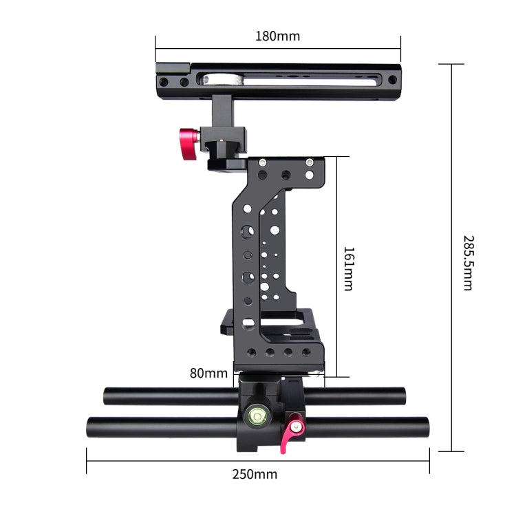 YELANGU C8 YLG0910 Handle Video Camera Cage Stabilizer(Black) - Camera Cage by YELANGU | Online Shopping UK | buy2fix