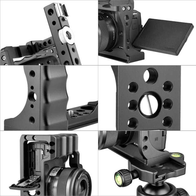 YELANGU C14 YLG0714A Video Camera Cage Stabilizer with Handle for Canon EOS M50(Black) - Camera Cage by YELANGU | Online Shopping UK | buy2fix