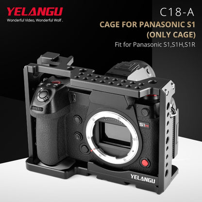 YELANGU C18 YLG0915A-A Video Camera Cage Stabilizer for Panasonic Lumix DC-S1H / DC-S1 / DC-S1R (Black) - Camera Accessories by YELANGU | Online Shopping UK | buy2fix