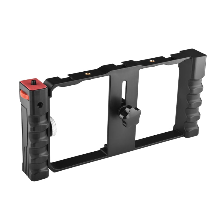 YELANGU PC02A Vlogging Live Broadcast Plastic Cage Video Rig Filmmaking Stabilizer Bracket for iPhone, Galaxy, Huawei, Xiaomi, HTC, LG, Google, and Other Smartphones(Black) - Consumer Electronics by YELANGU | Online Shopping UK | buy2fix