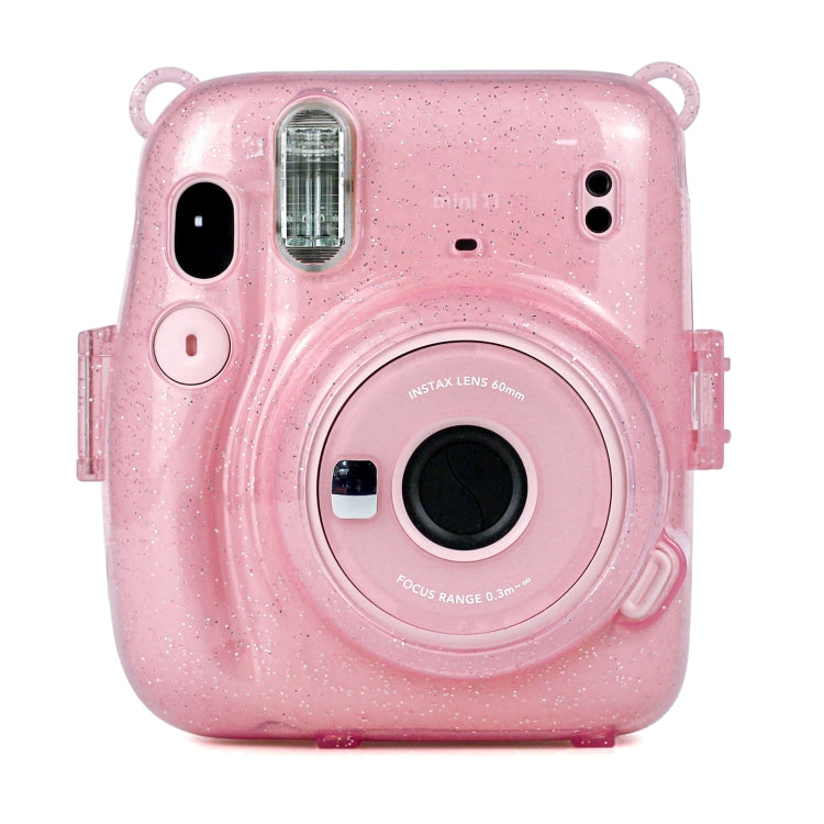 Glitter Power Crystal Case with Strap for FUJIFILM Instax mini 11 (Pink) - Camera Accessories by buy2fix | Online Shopping UK | buy2fix