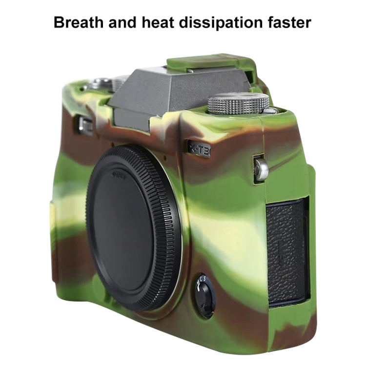 For FUJIFILM X-T30 Soft Silicone Protective Case(Camouflage) - Camera Accessories by buy2fix | Online Shopping UK | buy2fix