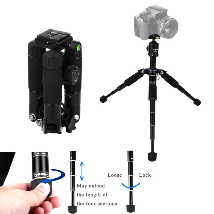 Fotopro M-5 MINI Adjustable 160mm-470mm 3kg Burden Aluminium Alloy Tripod Holder Stand Mount for Card Machine & DSLR & Lomo & Mirrorless Camera & Digital Camera - Tripods by Fotopro | Online Shopping UK | buy2fix