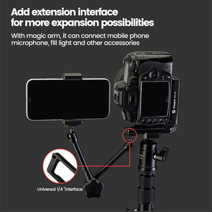 Fotopro QAL-88 2 in 1 Vertical Shoot 1 / 4 inch  Quick Release L Plate Bracket Base Holder(Black) - L-Bracket by Fotopro | Online Shopping UK | buy2fix