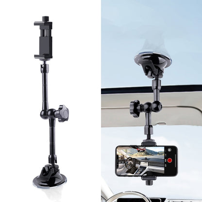 37cm Single Suction Cup Articulating Friction Magic Arm Phone Clamp Mount (Black) - DJI & GoPro Accessories by buy2fix | Online Shopping UK | buy2fix