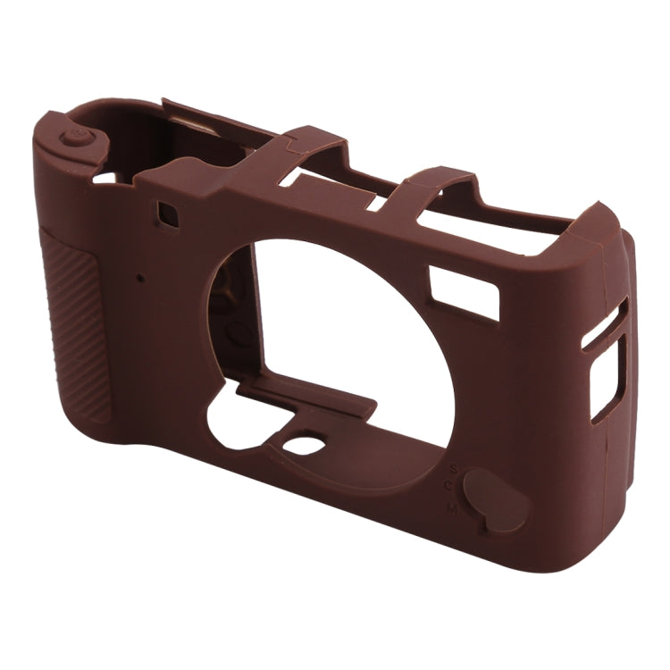 Soft Silicone Protective Case for FUJIFILM X-A5(Coffee) - Camera Accessories by buy2fix | Online Shopping UK | buy2fix
