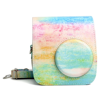 Rainbow Oil painting Pattern PU Leather Protective Camera Case Bag For FUJIFILM Instax Mini 7S / 7C Camera - Camera Accessories by buy2fix | Online Shopping UK | buy2fix