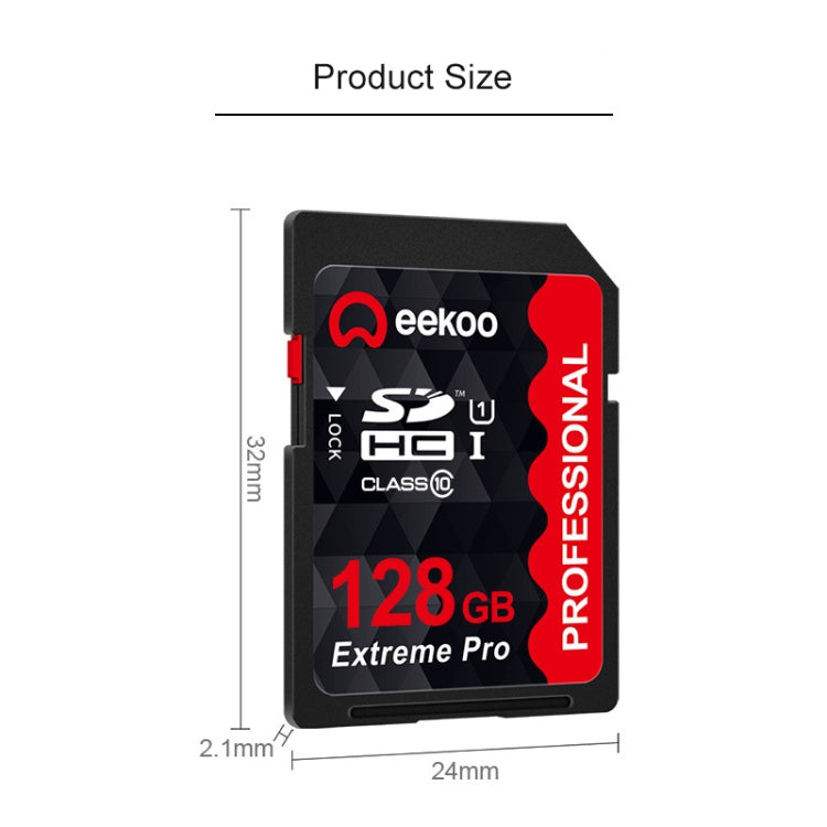 eekoo 128GB High Speed Class 10 SD Memory Card for All Digital Devices with SD Card Slot - SD Card by eekoo | Online Shopping UK | buy2fix