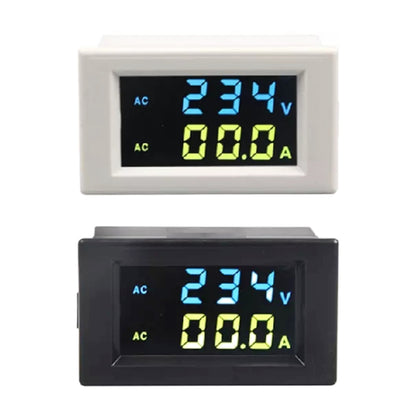 D85-2042A 110V 220V 380V 100A Digital AC Voltmeter Ammeter Current Amps Volt Meter LCD Panel Monitor (White) - Consumer Electronics by buy2fix | Online Shopping UK | buy2fix