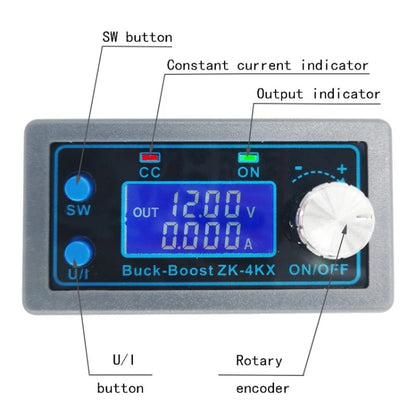 ZK-4KX CNC DC-DC Buck Boost Converter Module CC CV 0.5-30V 4A Adjustable Step Down Up Voltage Regulator - Consumer Electronics by buy2fix | Online Shopping UK | buy2fix