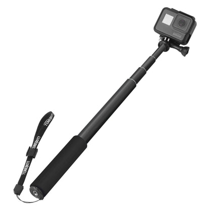 Universal Aluminum Alloy Selfie Stick with Adapter, Length: 31cm-103cm(Black) - DJI & GoPro Accessories by buy2fix | Online Shopping UK | buy2fix