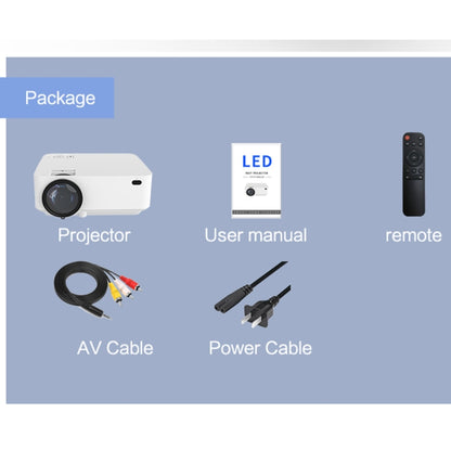 TB612 2200ANSI Lumens 800x400 Resolution 1080P LED+LCD Technology Smart Projector, Support AV / HDMI / SD Card / USB / VGA / TV, AU Plug - Consumer Electronics by buy2fix | Online Shopping UK | buy2fix