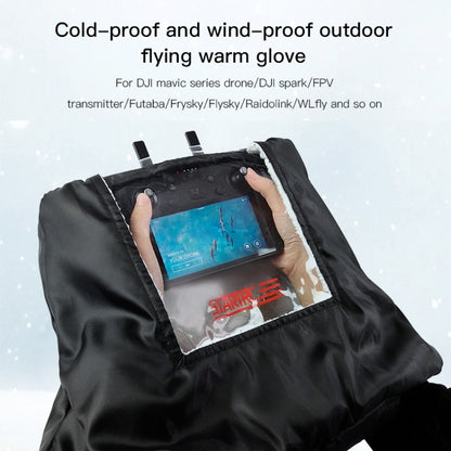 STARTRC 1106482 Universal Remote Control Outdoor Windproof Waterproof Cold Plus Velvet Warm Gloves for DJI Mavic Mini - Other by STARTRC | Online Shopping UK | buy2fix