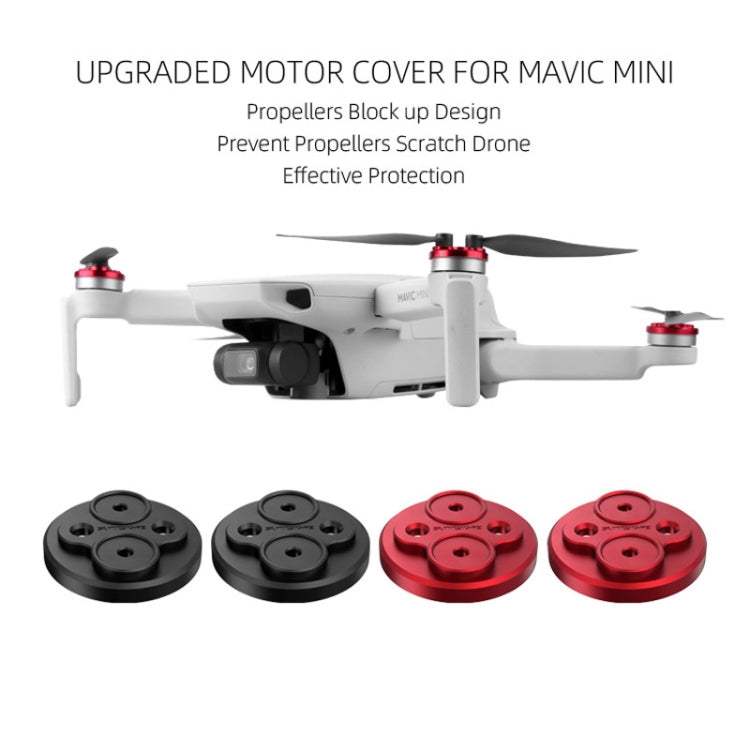 4 PCS Sunnylife Motor Metal Protection Cover for DJI Mavic Mini 1(Red) - DJI & GoPro Accessories by Sunnylife | Online Shopping UK | buy2fix