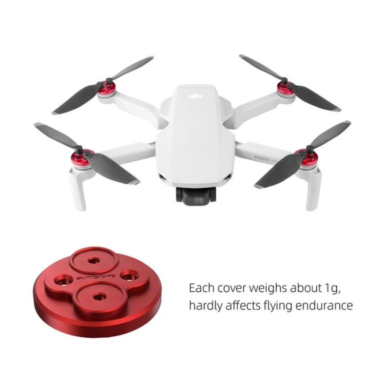 4 PCS Sunnylife Motor Metal Protection Cover for DJI Mavic Mini 1(Red) - DJI & GoPro Accessories by Sunnylife | Online Shopping UK | buy2fix