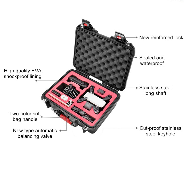 PGYTECH P-SP-101 Shockproof Waterproof Explosion-proof Hard Box Carrying Case for DJI Shark (Black) - Backpacks & Bags by PGYTECH | Online Shopping UK | buy2fix