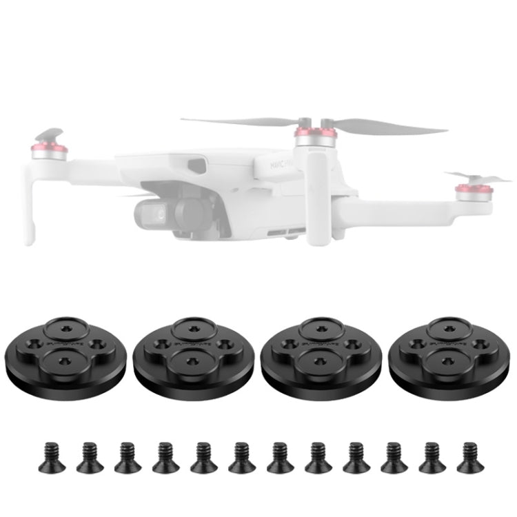 4 PCS Sunnylife Motor Metal Protection Cover for DJI Mini 2 (Black) - Other by Sunnylife | Online Shopping UK | buy2fix