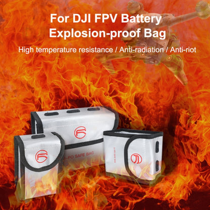 RCSTQ for DJI FPV Combo Battery Li-Po Safe Explosion-proof Storage Bag(Silver) - DJI & GoPro Accessories by RCSTQ | Online Shopping UK | buy2fix