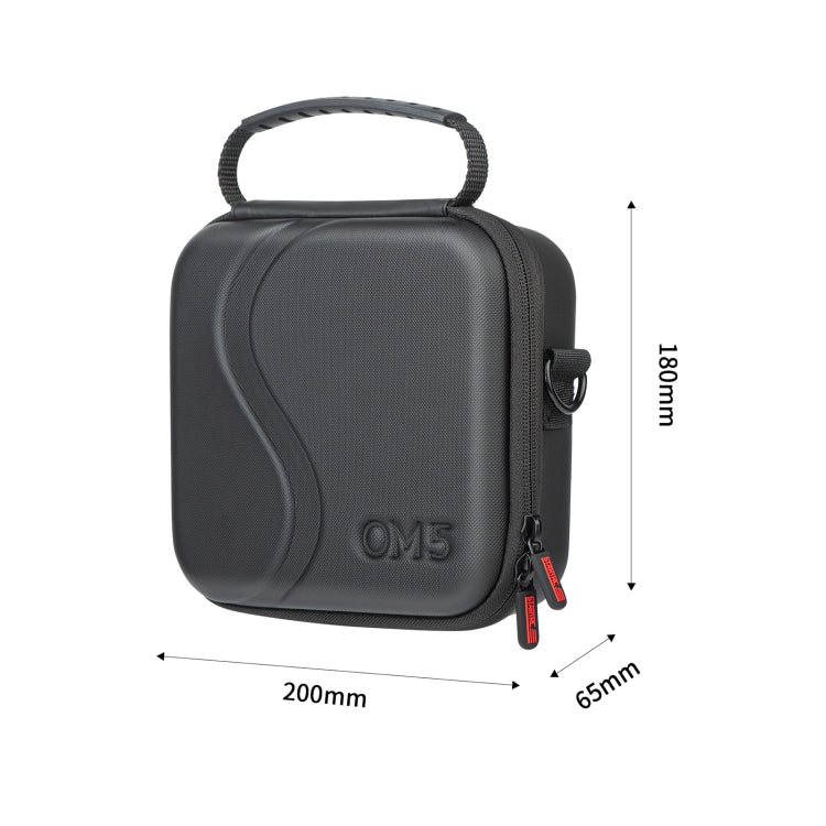 STARTRC Portable PU Leather Storage Bag Carrying Case for DJI OM 5, Size: 20cm x 18cm x 6.5cm(Black) - DJI & GoPro Accessories by STARTRC | Online Shopping UK | buy2fix