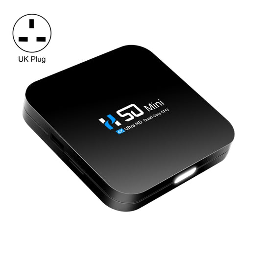 H50 Mini 4K Smart Network TV Box, Android 10.0, RK3318 Quad Core, 2GB+32GB, UK Plug - Consumer Electronics by buy2fix | Online Shopping UK | buy2fix