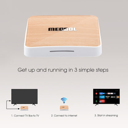 MECOOL KM6 4K Smart TV BOX Android 10.0 Media Player with Remote Control, Amlogic S905X4 Quad Core ARM Cortex A55, RAM: 4GB, ROM: 64GB, Support WiFi, Bluetooth, Ethernet, UK Plug - Amlogic S905 by MECOOL | Online Shopping UK | buy2fix