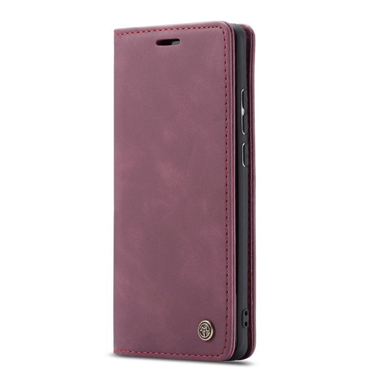 CaseMe-013 Multi-functional Retro Frosted Horizontal Flip Leather Case with Card Slot & Holder & Wallet For Galaxy A20e(Wine Red) - Galaxy Phone Cases by CaseMe | Online Shopping UK | buy2fix