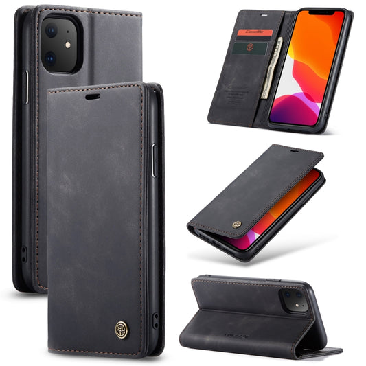 CaseMe-013 Multifunctional Horizontal Flip Leather Case with Card Slot & Holder & Wallet for iPhone 11(Black) - iPhone 11 Cases by CaseMe | Online Shopping UK | buy2fix