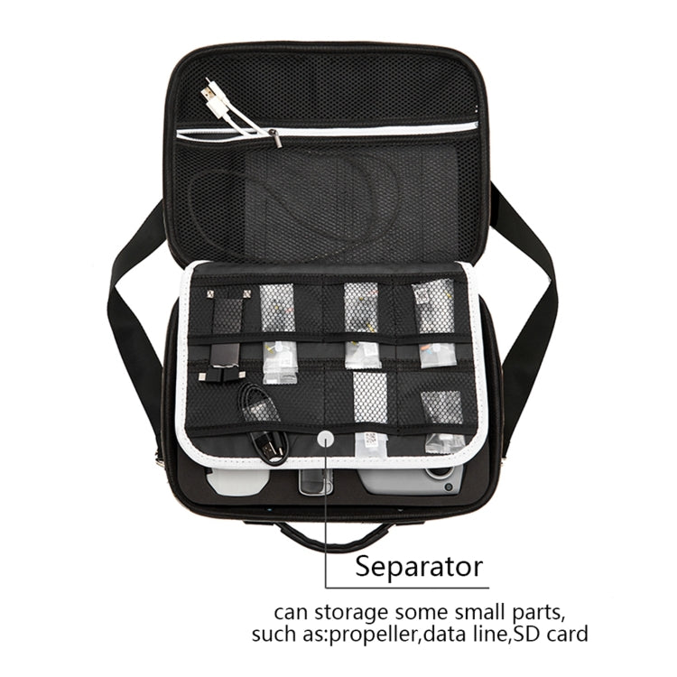 Multi-function PU Shoulder Storage Bag Suitcase with Baffle For DJI Mavic Mini 2(Black Liner) - DJI & GoPro Accessories by buy2fix | Online Shopping UK | buy2fix