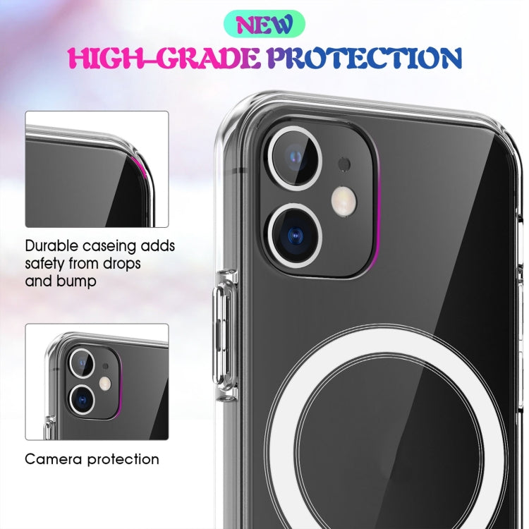 For iPhone XS Max Magsafe Case Simple Magnetic Ring All-inclusive Clear Crystal Acrylic PC +TPU Shockproof Case(Transparent) - More iPhone Cases by buy2fix | Online Shopping UK | buy2fix