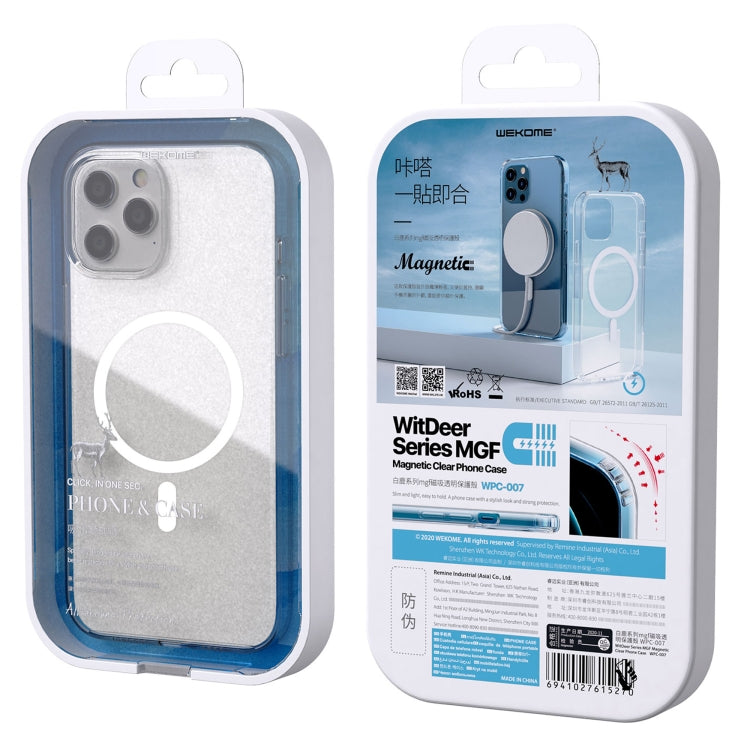 WK WPC-007 iDeal Series Magsafe Case Magnetic Ring All-inclusive Clear TPU Transparent Shockproof Case For iPhone 11 Pro Max - iPhone 11 Pro Max Cases by WK | Online Shopping UK | buy2fix