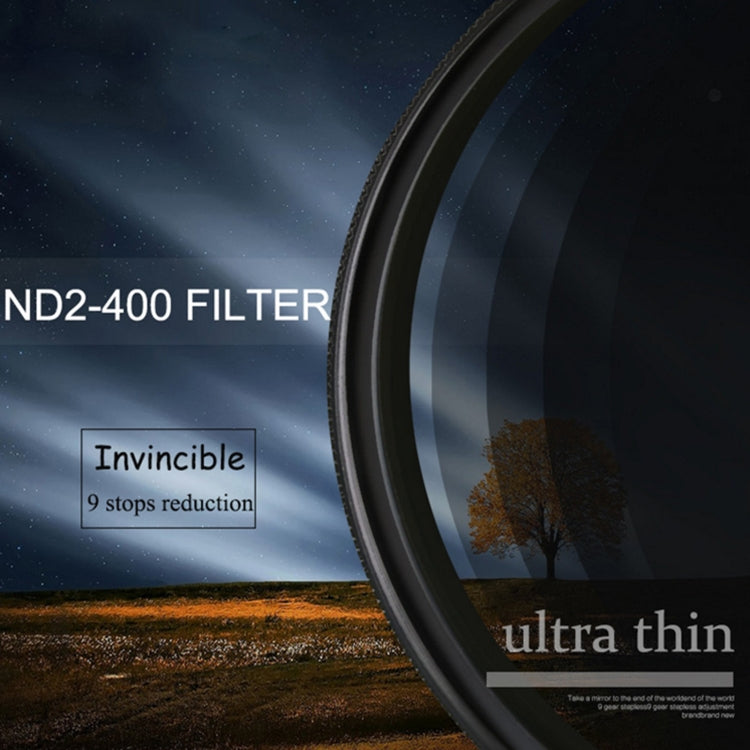 37mm ND Fader Neutral Density Adjustable Variable Filter, ND2 to ND400 Filter - Camera Accessories by buy2fix | Online Shopping UK | buy2fix