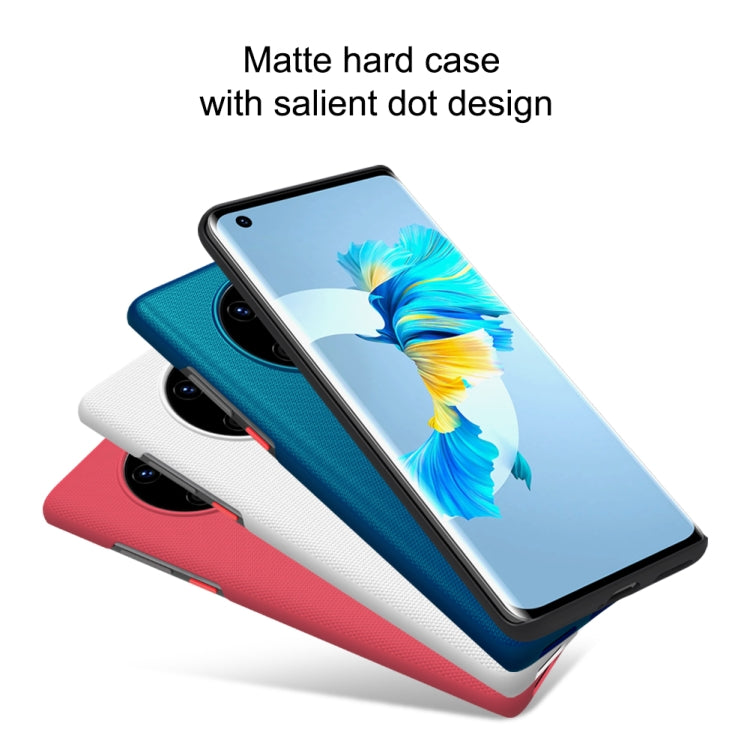 For Huawei Mate 40 NILLKIN Frosted Concave-convex Texture PC Protective Case(Peacock Blue) - Huawei Cases by NILLKIN | Online Shopping UK | buy2fix