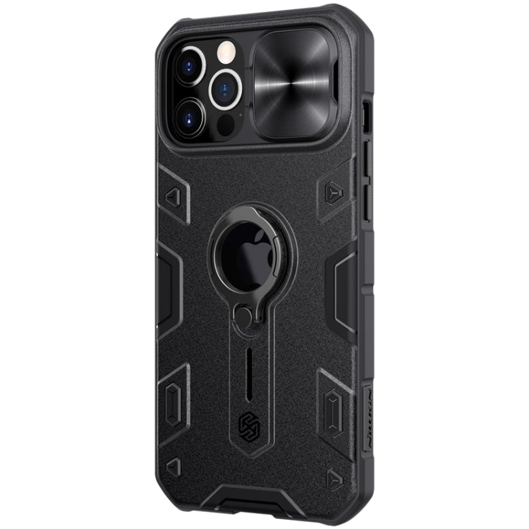 For iPhone 12 Pro Max NILLKIN Shockproof CamShield Armor Protective Case with Invisible Ring Holder(Black) - iPhone 12 / 12 Pro Cases by NILLKIN | Online Shopping UK | buy2fix