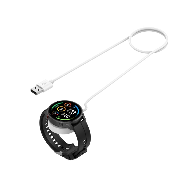 For Xiaomi Watch Color Sport USB Magnetic Charging Cable, Length: 1m(White) - Charger by buy2fix | Online Shopping UK | buy2fix