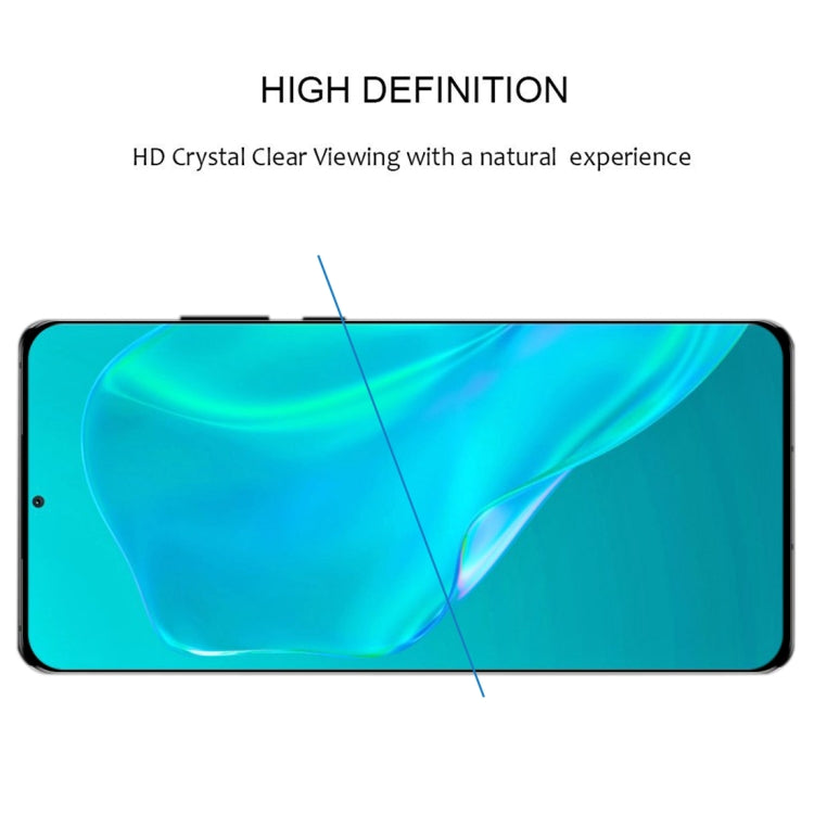 For Huawei P50 Pro 3D Curved Edge Full Screen Tempered Glass Film(Black) - Huawei Tempered Glass by buy2fix | Online Shopping UK | buy2fix