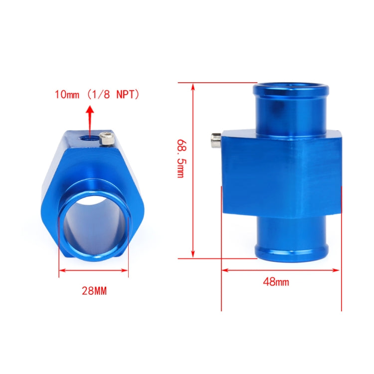 Car Water Temperature Meter Temperature Gauge Joint Pipe Radiator Sensor Adaptor Clamps, Size:28mm(Blue) - In Car by buy2fix | Online Shopping UK | buy2fix