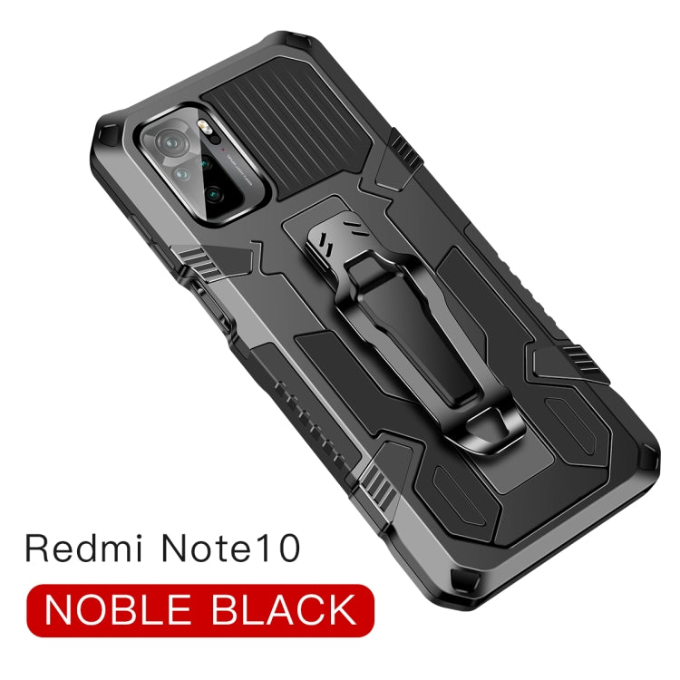 For Xiaomi Redmi Note 10 / 10S Armor Warrior Shockproof PC + TPU Protective Case(Black) - Xiaomi Accessories by buy2fix | Online Shopping UK | buy2fix