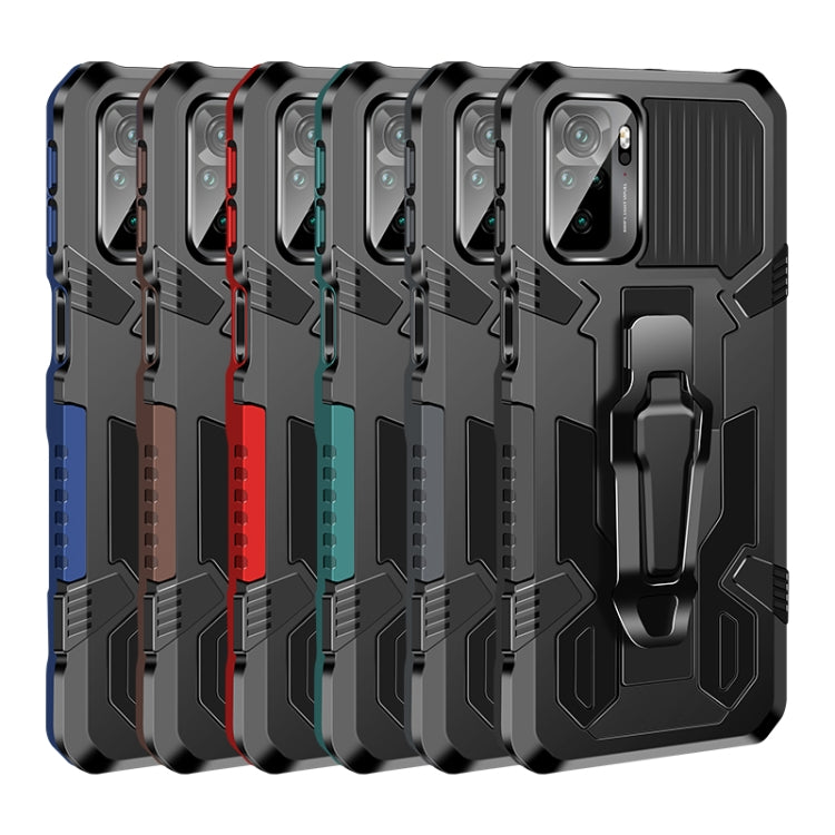 For Xiaomi Redmi Note 10 / 10S Armor Warrior Shockproof PC + TPU Protective Case(Black) - Xiaomi Accessories by buy2fix | Online Shopping UK | buy2fix