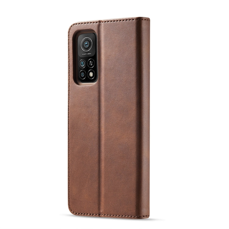 For Xiaomi Redmi Note 10 / Note 10S LC.IMEEKE Calf Texture Horizontal Flip Leather Case with Holder & Card Slots & Wallet(Brown) - Xiaomi Cases by LC.IMEEKE | Online Shopping UK | buy2fix