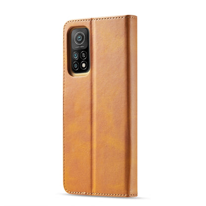 For Xiaomi Redmi Note 10 / Note 10S LC.IMEEKE Calf Texture Horizontal Flip Leather Case with Holder & Card Slots & Wallet(Yellow) - Xiaomi Cases by LC.IMEEKE | Online Shopping UK | buy2fix