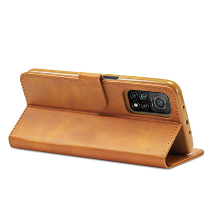 For Xiaomi Redmi Note 10 / Note 10S LC.IMEEKE Calf Texture Horizontal Flip Leather Case with Holder & Card Slots & Wallet(Yellow) - Xiaomi Cases by LC.IMEEKE | Online Shopping UK | buy2fix