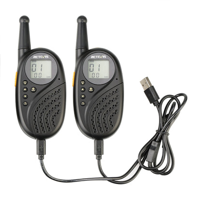 1 Pair RETEVIS RT35 0.5W EU Frequency 446MHz 8CH Handheld Children Walkie Talkie(Black) - Children by RETEVIS | Online Shopping UK | buy2fix