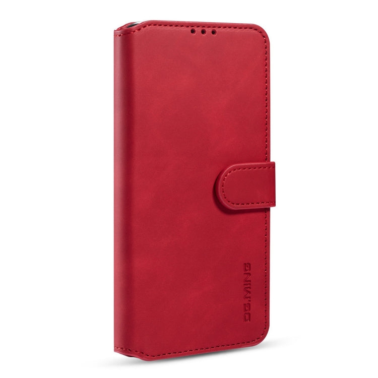 For Xiaomi Redmi Note 9T 5G DG.MING Retro Oil Side Horizontal Flip Leather Case with Holder & Card Slots & Wallet(Red) - Xiaomi Cases by DG.MING | Online Shopping UK | buy2fix