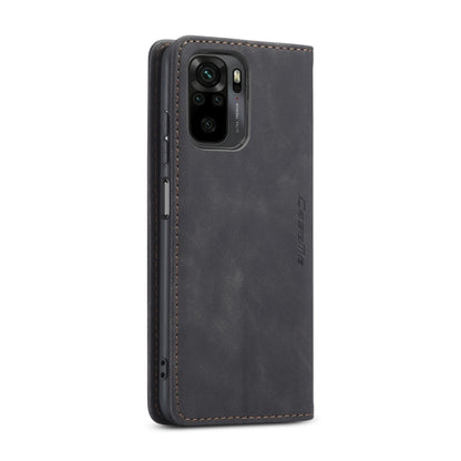 For Xiaomi Redmi Note 10 4G / Note 10s CaseMe 013 Multifunctional Horizontal Flip Leather Case with Holder & Card Slot & Wallet(Black) - Xiaomi Accessories by CaseMe | Online Shopping UK | buy2fix