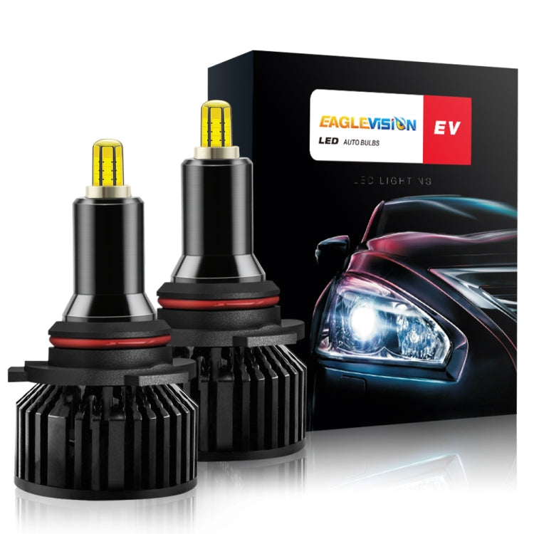 V8 9012 2 PCS DC10-32V / 30W / 6000K / 3800LM IP65 Waterproof Car LED Headlight - In Car by buy2fix | Online Shopping UK | buy2fix